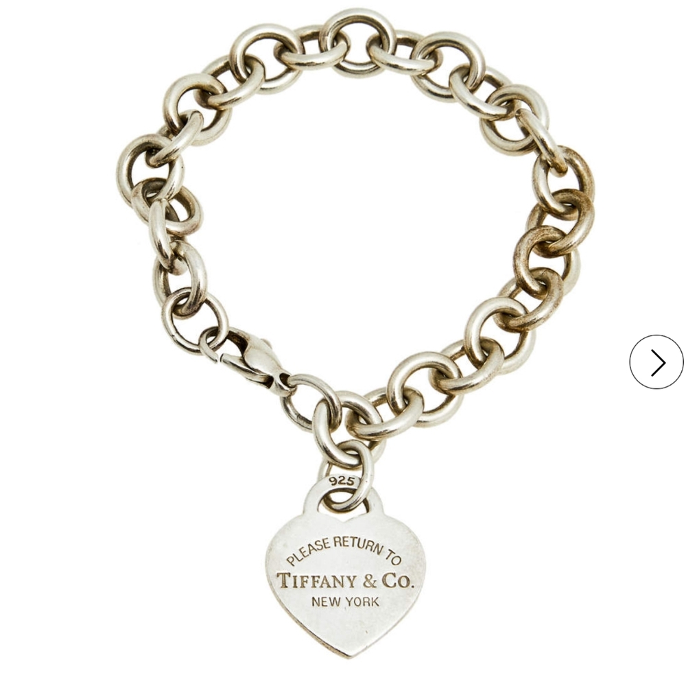 Tiffany & Co. Silver Heart Tag Bracelet